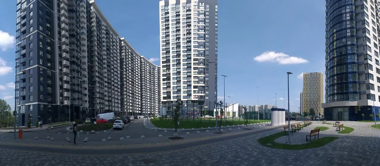 דירות קייב Новая Эко-Квартира У Метро Славутич